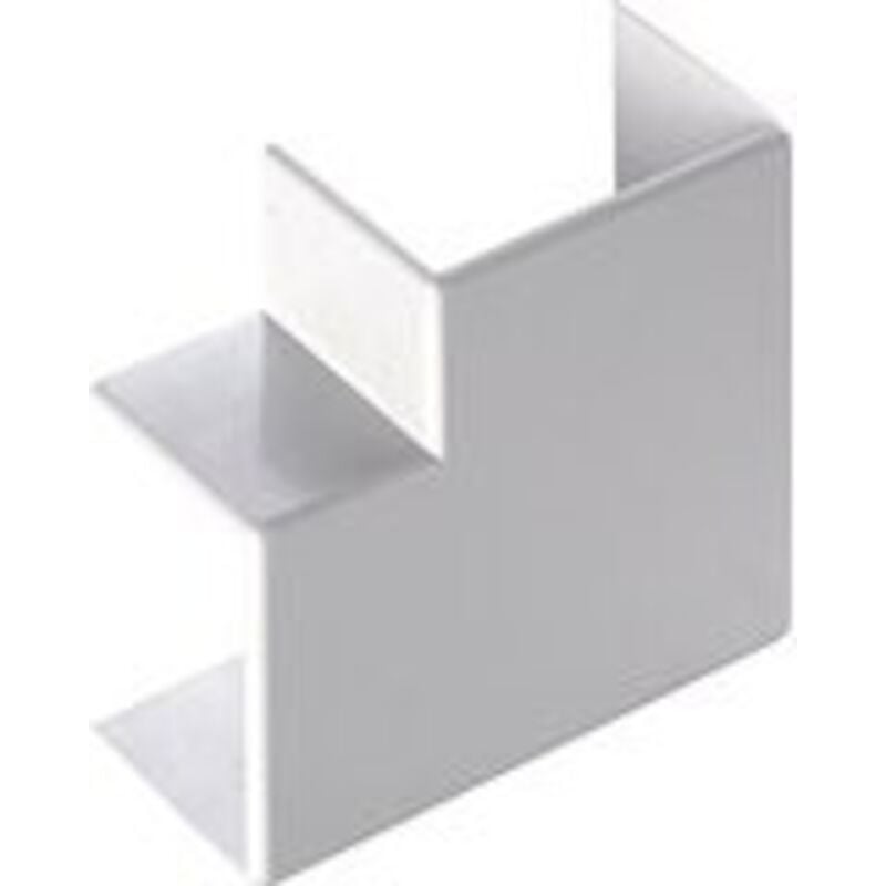 foto del prodotto elettrocanali angolo piano per minicanale dim. 20x10 bianco cod. ecap2010b 
