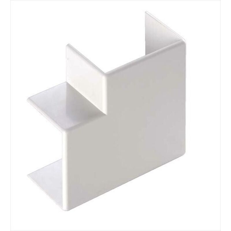 foto del prodotto elettrocanali angolo piano per minicanale dim. 22x10 bianco cod. ecap2210b 