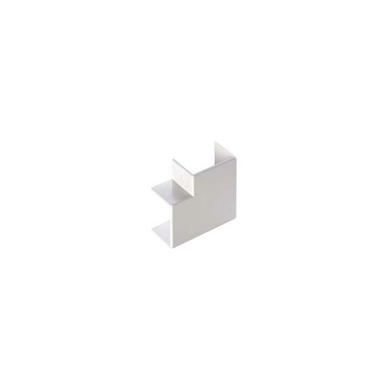 foto del prodotto elettrocanali angolo piano per minicanale dim. 40x17 bianco cod. ecap4017b 
