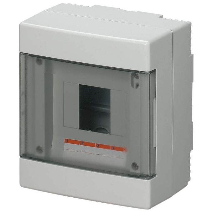 foto del prodotto elettrocanali centralina da parete ip40 porta trasparente 4 moduli