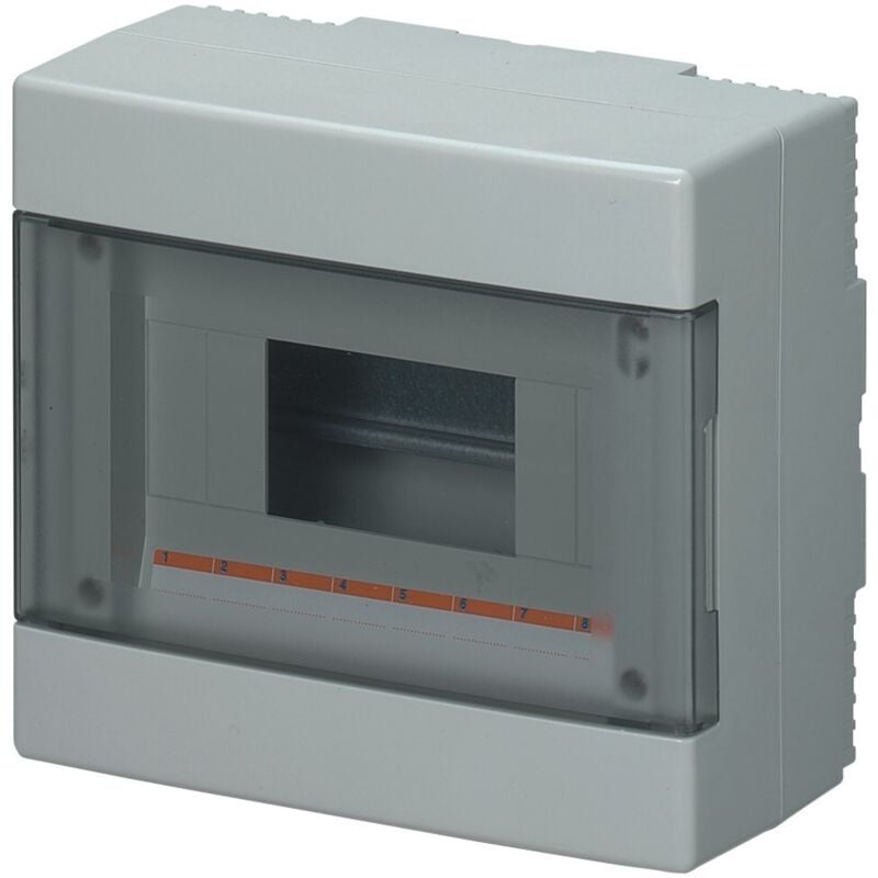 foto del prodotto elettrocanali centralina parete ip40 portella trasp.8 moduli cod. ec60008 