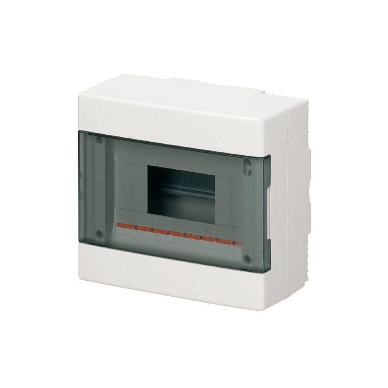foto del prodotto elettrocanali centralino parete ip40 portella trasparente 8m ip40 ec60008b