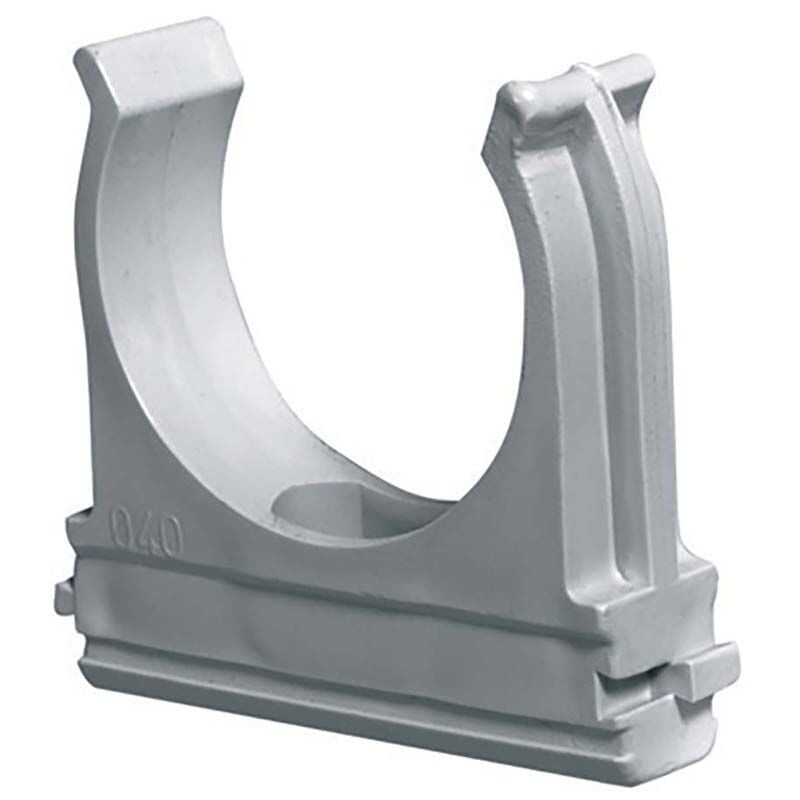 foto del prodotto elettrocanali - clip fissatubo a scatto con tassello d. 16 10 pezzi