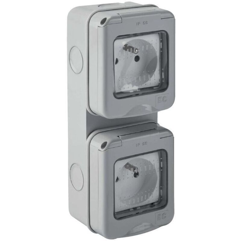 foto del prodotto elettrocanali contenitore parete mylife ip55 4mod.vert. cod. ecl4611a4v 
