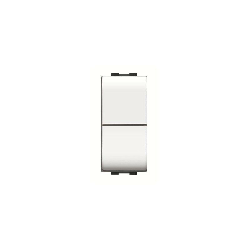 foto del prodotto elettrocanali doppio pulsante generico mylife 10a bianco cod. ecl4023wh 