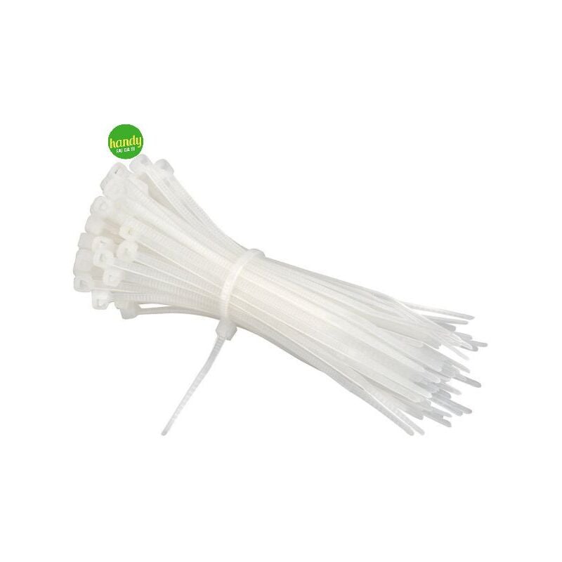 foto del prodotto elettrocanali fascette di cablaggio incolore 120 x 2,5 mm 100 pz.