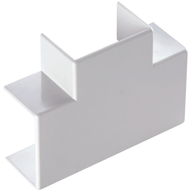 foto del prodotto elettrocanali giunzione a t minicanale dim. 40x25 bianco cod. ect4025b 