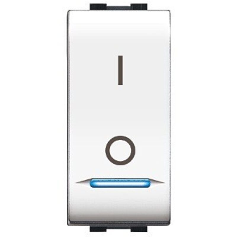 foto del prodotto elettrocanali interruttore bipolare illuminabile mylife 16ax cod. ecl4015wh 