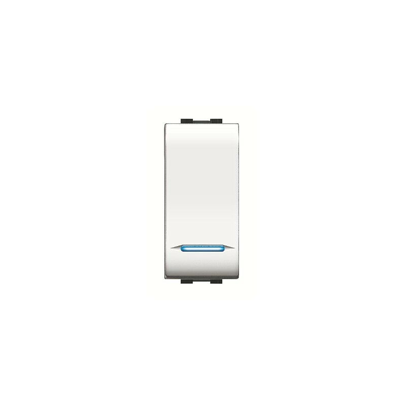 foto del prodotto elettrocanali interruttore unipolare illuminabile mylife 16ax cod. ecl4012wh 