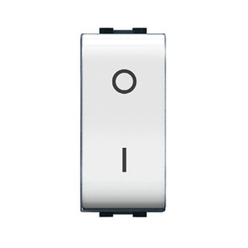 foto del prodotto elettrocanali life art. 4009wh interruttore bipolare bianco. prezzo per 1 pezzo.