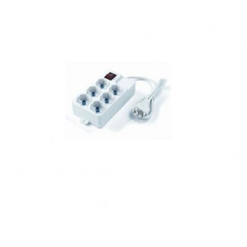 foto del prodotto elettrocanali multipresa compact 6 posti schuko bivalenti cod. eck11406 