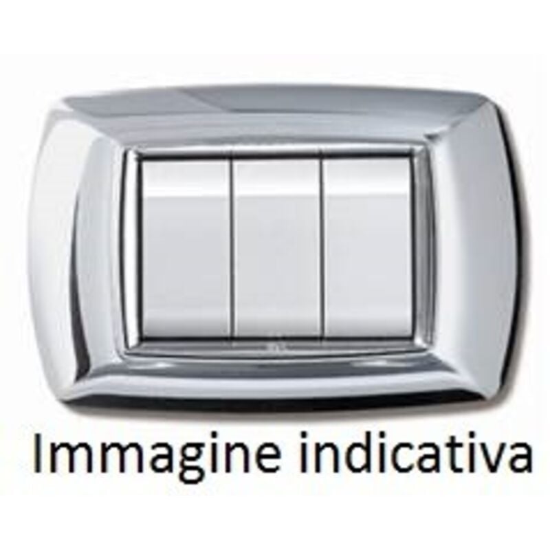 foto del prodotto elettrocanali placca mylife 7 moduli cromo cod. ecl2987cr 