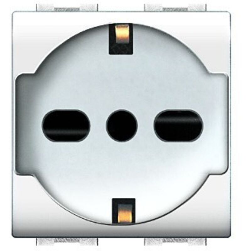 foto del prodotto elettrocanali presa ita ted trivalente sic.mylife2p t10 16a cod. ecl4050wh 