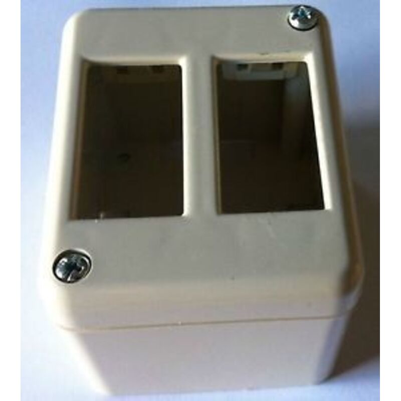 foto del prodotto elettrocanali scatola derivazione per 2 apparecchi autoportante cod. ecsm2a 