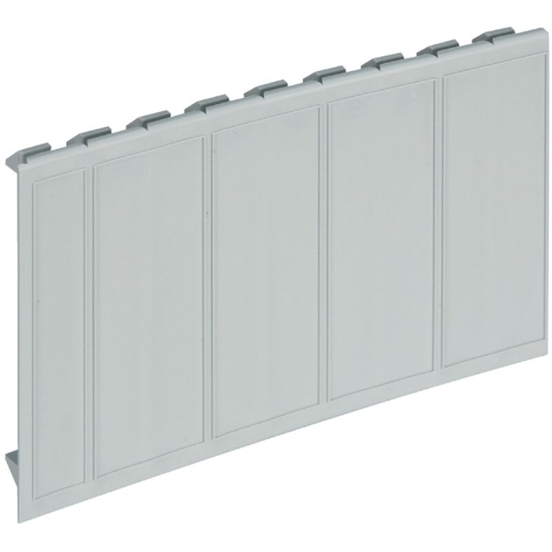 foto del prodotto elettrocanali tappi coprimoduli per quadri e centralini, 4,5 moduli, divisibili a passo 0,5 moduli, grigio ec600tc