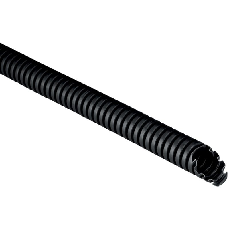 foto del prodotto elettrocanali tubo corrugato in pvc, 20mm, nero, classificazione 33212, 50 metri, serie tc15 ectc152050