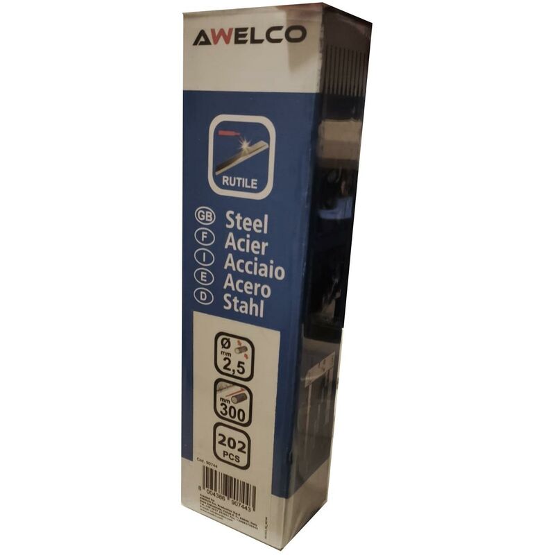 foto del prodotto elettrodi rutile e6013 mm.2,5x300 pacco da 202 pezzi
