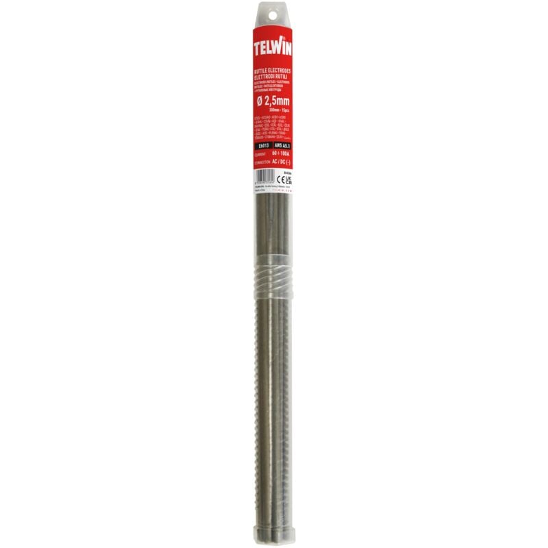 foto del prodotto elettrodi rutili per saldatura mma, d. 2.5 mm l 300, confezione da 15 pezzi telwin