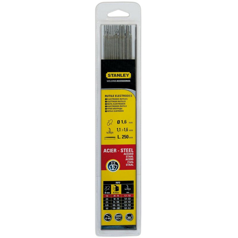 foto del prodotto elettrodi stanley bl.25pz. hbr 1,6x300