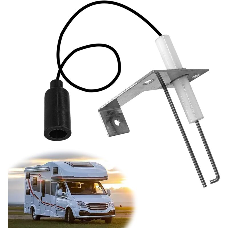 immagine 0 del prodotto elettrodo di accensione per scaldabagno 93868 con sonda di scintilla, sonda di scintilla del sensore compatibile con atwood 93868 per camper di