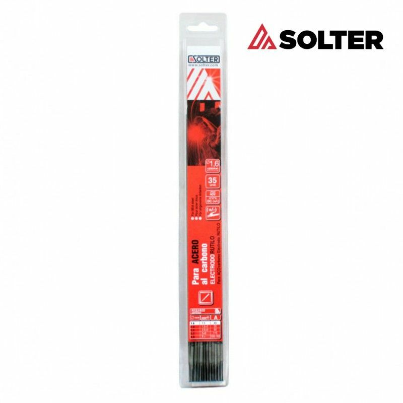 foto del prodotto elettrodo rutile solter per acciaio al carbonio 2,5 mm blister 30 unit 