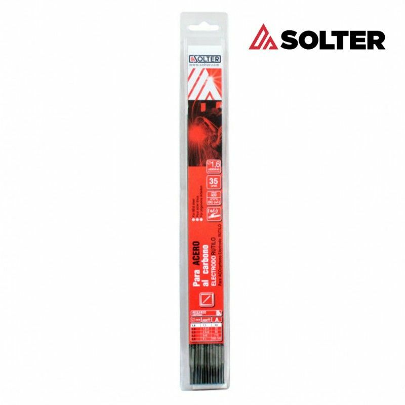 foto del prodotto elettrodo rutile solter per acciaio al carbonio 2 mm blister 35 unit 