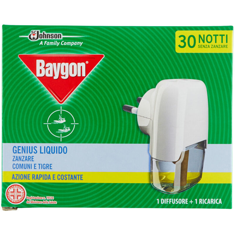 foto del prodotto elettroemanatore genius liquido anti zanzare baygon 30 notti