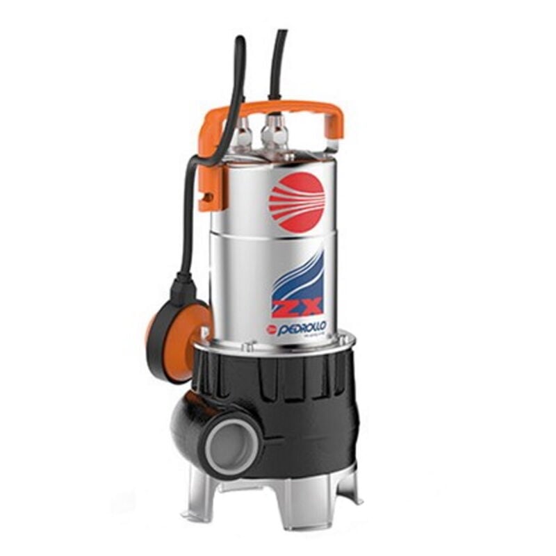 foto del prodotto elettropompa sommergibile in ghisa e acciaio monofase per acque luride modello zxm vortex hp 0,85 kw 0,60 230v pedrollo