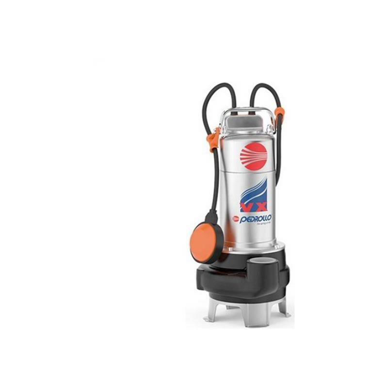 foto del prodotto elettropompa sommergibile, pompa per acque nere pedrollo vxm15 35 n, monofase 230v 50hz, 1,5 hp, lunghezza cavo 10m, ped 48sgv91b0a1u