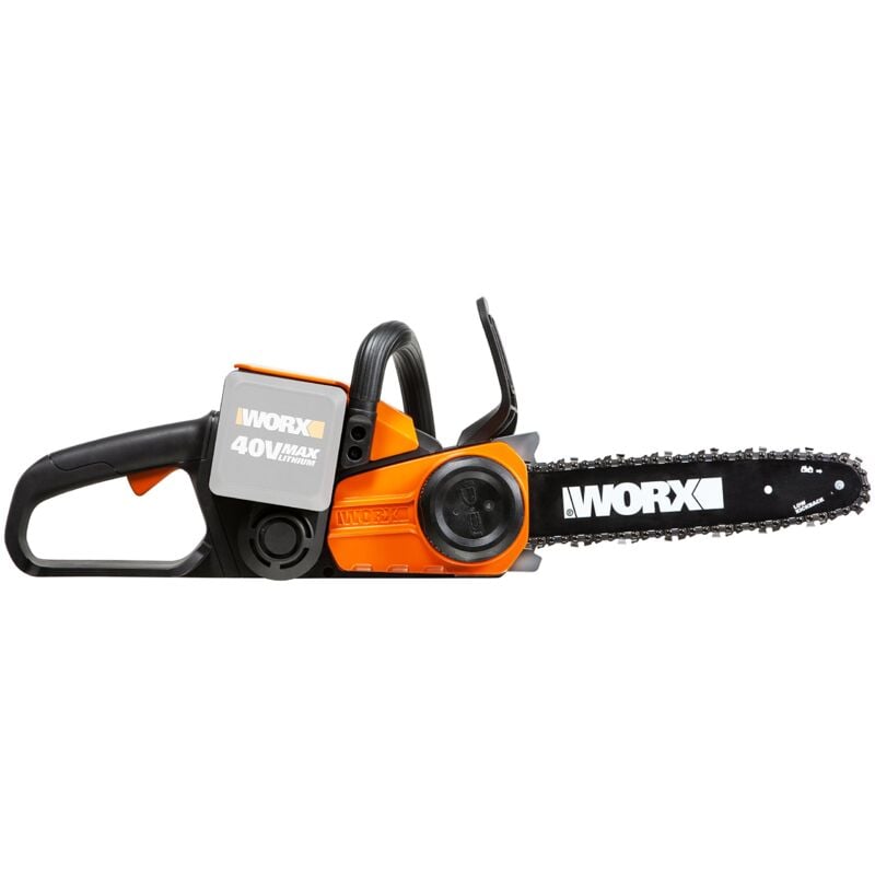 foto del prodotto elettrosega a batteria 40v wg368e.9 lunghezza di taglio 30 cm lubrificazione automatica velocit 3 8 m s senza batteria caricabatterie e accessori