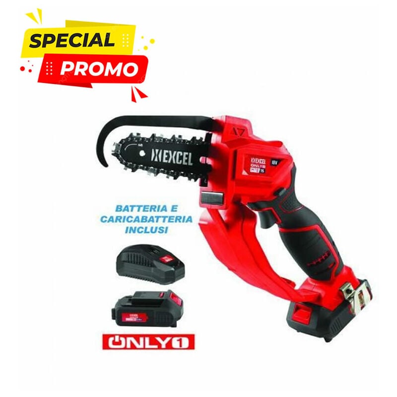 foto del prodotto elettrosega light a batteria litio 18v barra cm.15 only1