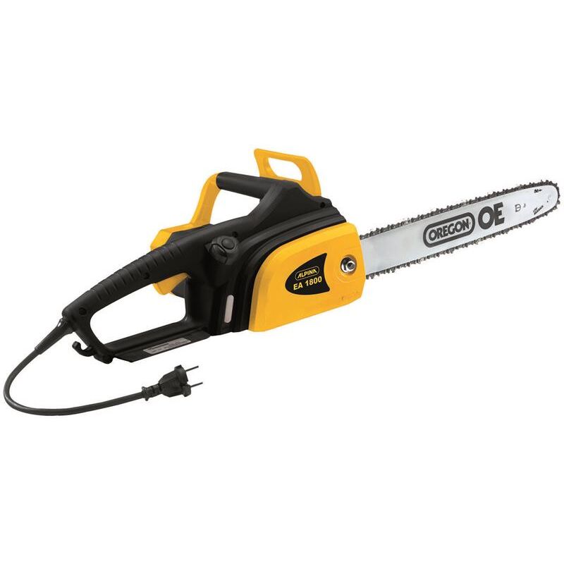 foto del prodotto elettrosega potenza 1800w lama cm.35 con interruttore di sicurezza usato come nuovo alpina