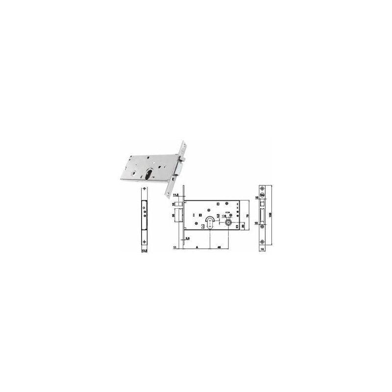 foto del prodotto elettroserratura infilare per fasce solo scrocco mm.78 h 85000 mm.70 y8500070080 