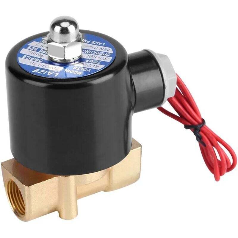 foto del prodotto elettrovalvola 220v dn10 3 8 normalmente chiusa in lega di zinco, elettrovalvola elettromagnetica per acqua, olio, aria, gas, diesel