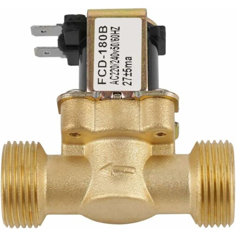 foto del prodotto elettrovalvola elettrica g3 4 ingresso acqua a 2 vie n c ca normalmente chiusa 220 240 v fcd 180b
