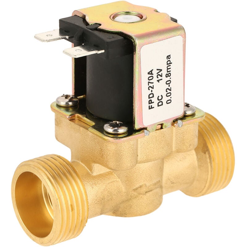 foto del prodotto elettrovalvola elettrica in ottone normalmente chiusa dc12v g3 4 per acqua eosnow
