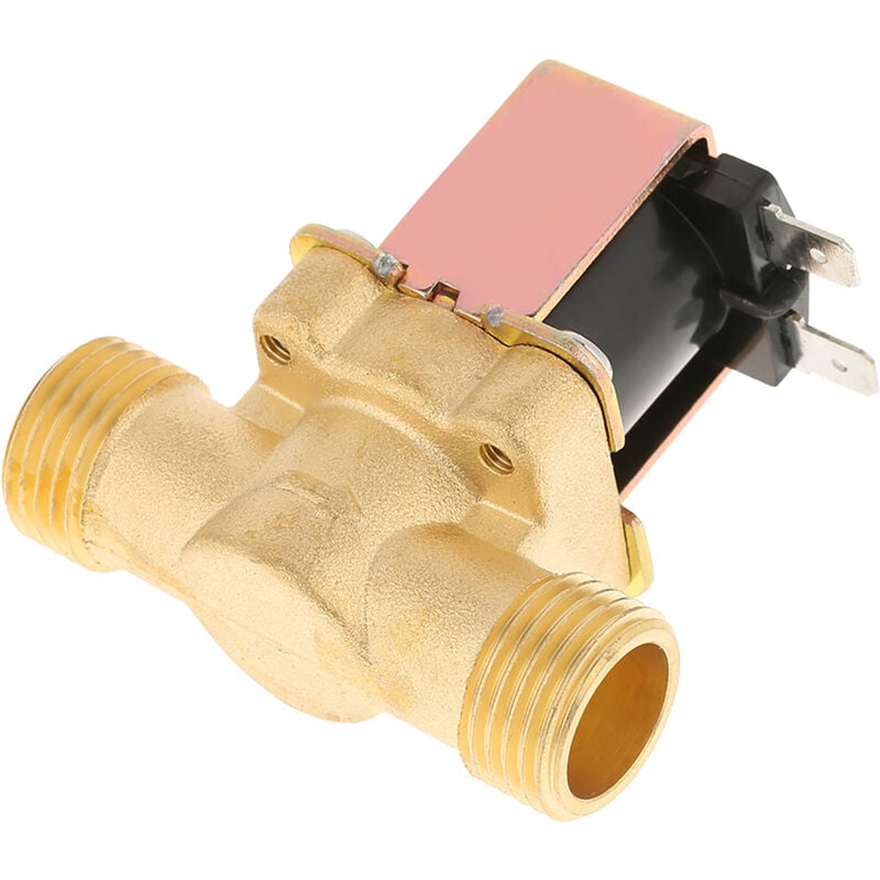 foto del prodotto elettrovalvola elettrica in ottone valvola di flussostato ingresso acqua normalmente chiusa da 1 2 pollice dc 12v per il controllo dell acqua