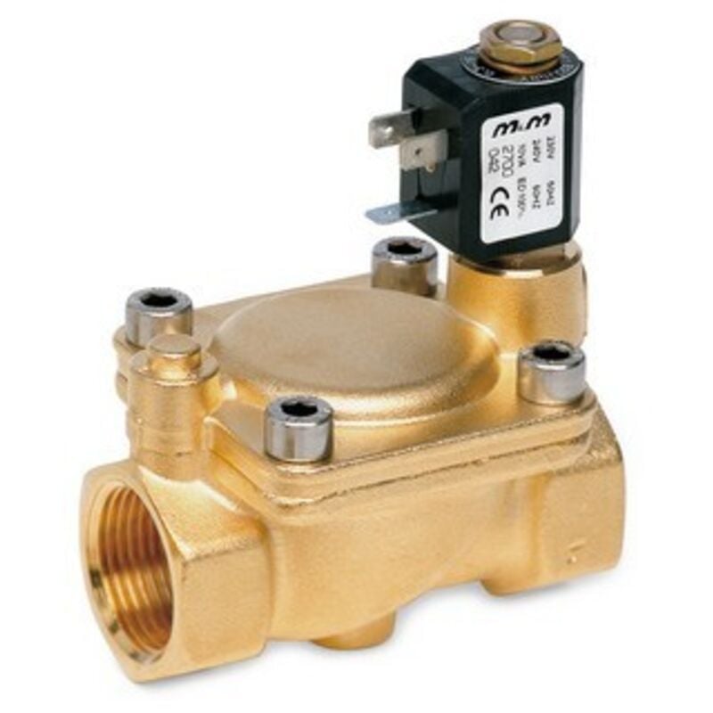 foto del prodotto elettrovalvola per acqua normalmente chiusa c/bobina e connettore mem 1/2