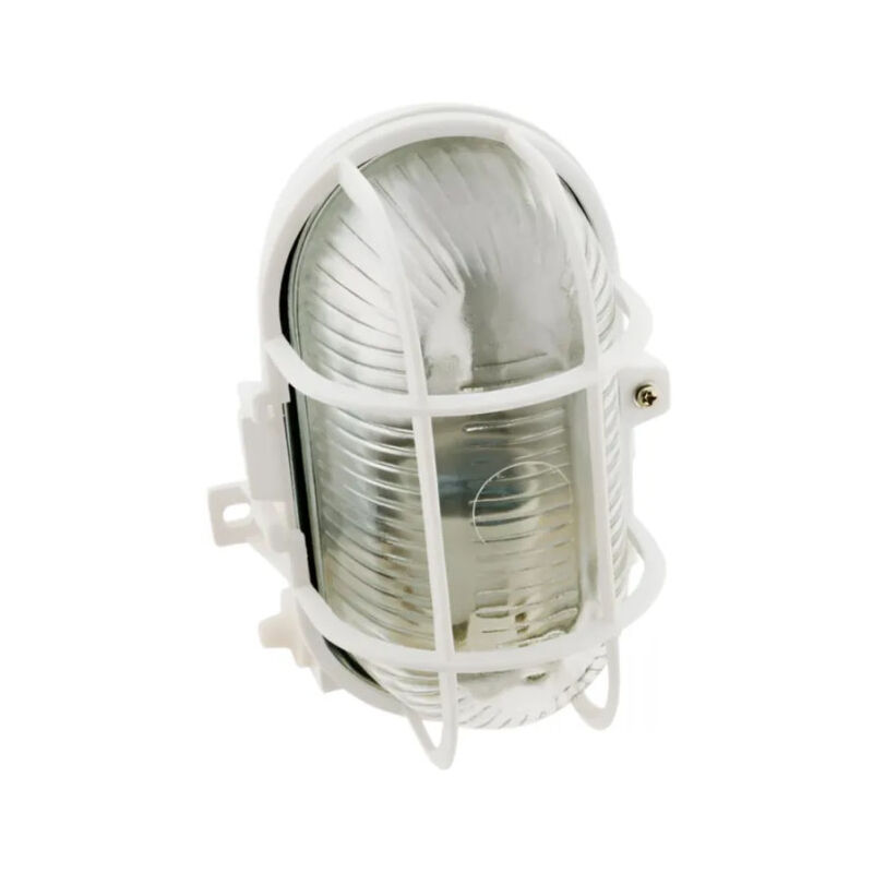 foto del prodotto elexity luce esterna ovale 470 lumen, ip44, montaggio a superficie con ottica, bianco