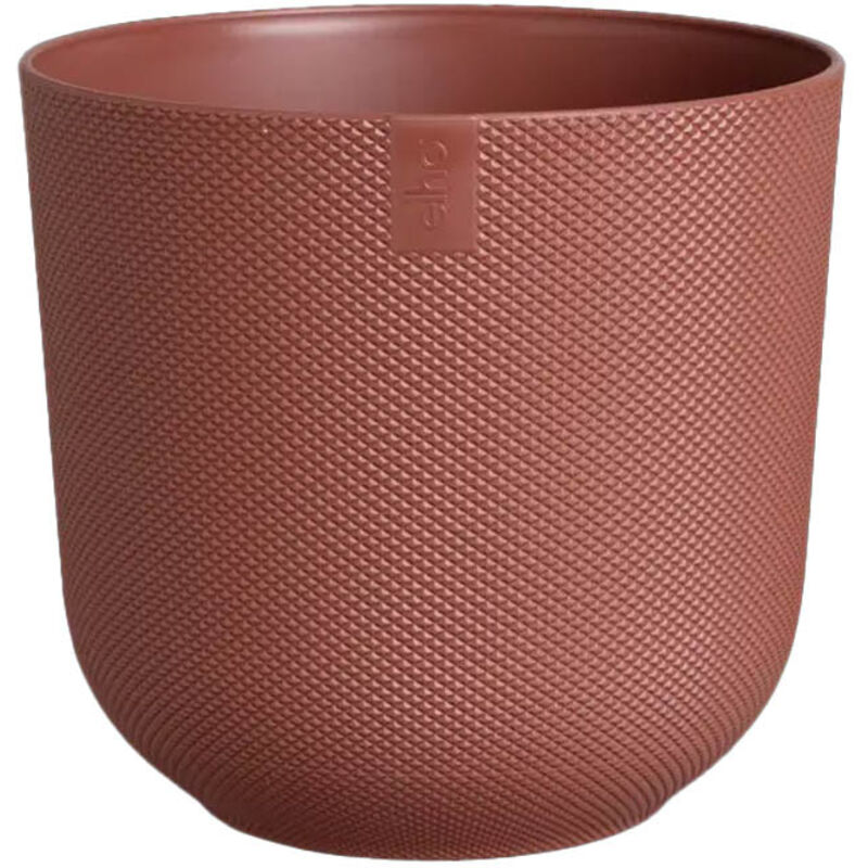 foto del prodotto elho - vaso jazz round rosso toscano 19xh18cm, vasi interno esterno