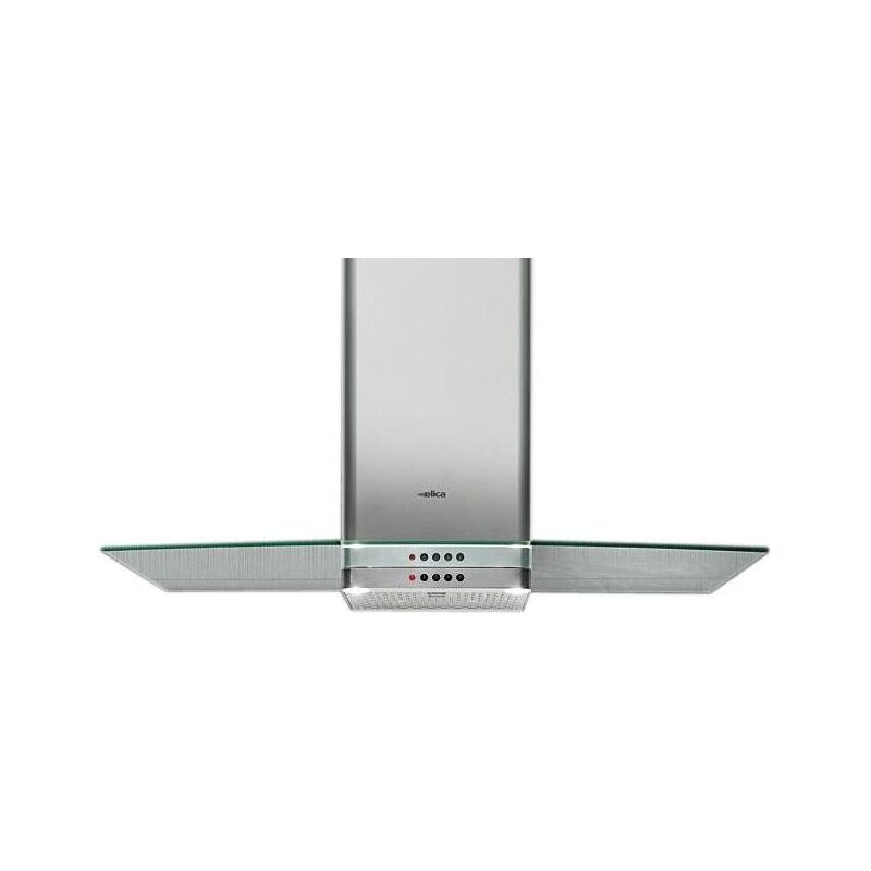 foto del prodotto elica 68516391a flat glass ix a 60 cappa a parete aspirante 60 cm, 336 m h, classe d, 62 db, comandi meccanici, 3 velocita , filtro antigrasso in