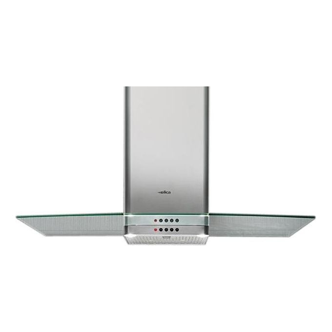 foto del prodotto elica 68516391a flat glass ix a 60 cappa a parete aspirante 60 cm, 336 m h, classe d, 62 db, comandi meccanici, 3 velocita , filtro antigrasso in alluminio, illuminazione led 2x2,5 w, acciaio inox e vetro