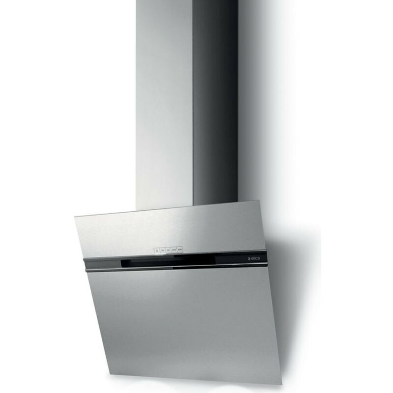foto del prodotto elica cappa inclinata decorativa 60cm 625m3 h in acciaio inox stripe ix a 60 lx