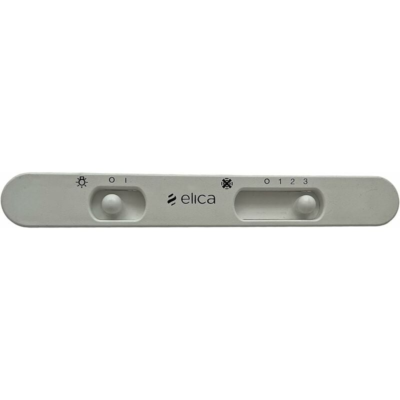 foto del prodotto elica cruscotto comandi bianco tastiera per cappa, compatibile con turboair cu008a, dimensioni 208x27 mm colore bianco, luce 3 velocit white 