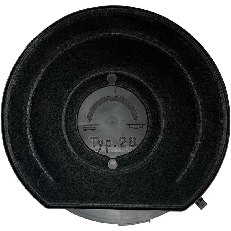 foto del prodotto elica ericambi , filtro carbone circolare per cappa, compatibile con whirlpool rex, dimensione 240x33 mm , mod.28 f00173 s modelli compatibili