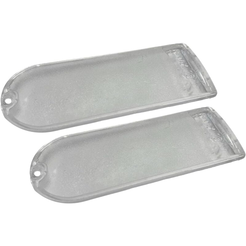 foto del prodotto elica ericambi , x2 plafoniere illuminazione diffusore cappa aspirante, compatibile con elibloc, dimensioni 134x51 mm max 28w, ricambio