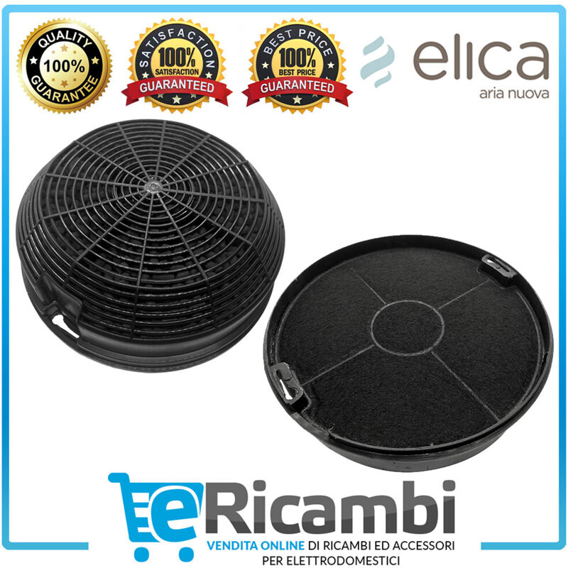 foto del prodotto elica filtri carbone attivo cappa f00478 turboair mod.47 compatibile kit0161384 adatto a missy e box in standard, 2 pezzi in confezione 155 mm