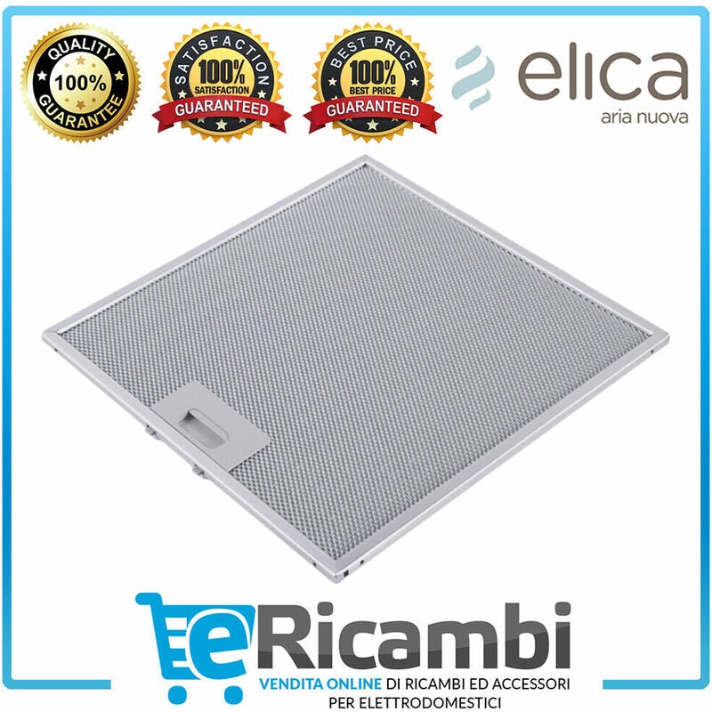 foto del prodotto elica filtro grassi in alluminio high performance, compatibile con cappe dimensioni 320x320x9 mm , colore alluminio, filtraggio a lunga durata,