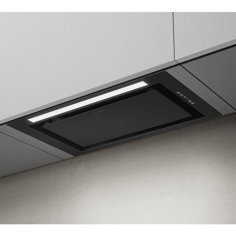 foto del prodotto elica lane mbl a 52 cappa integrato nero 550 m3 h