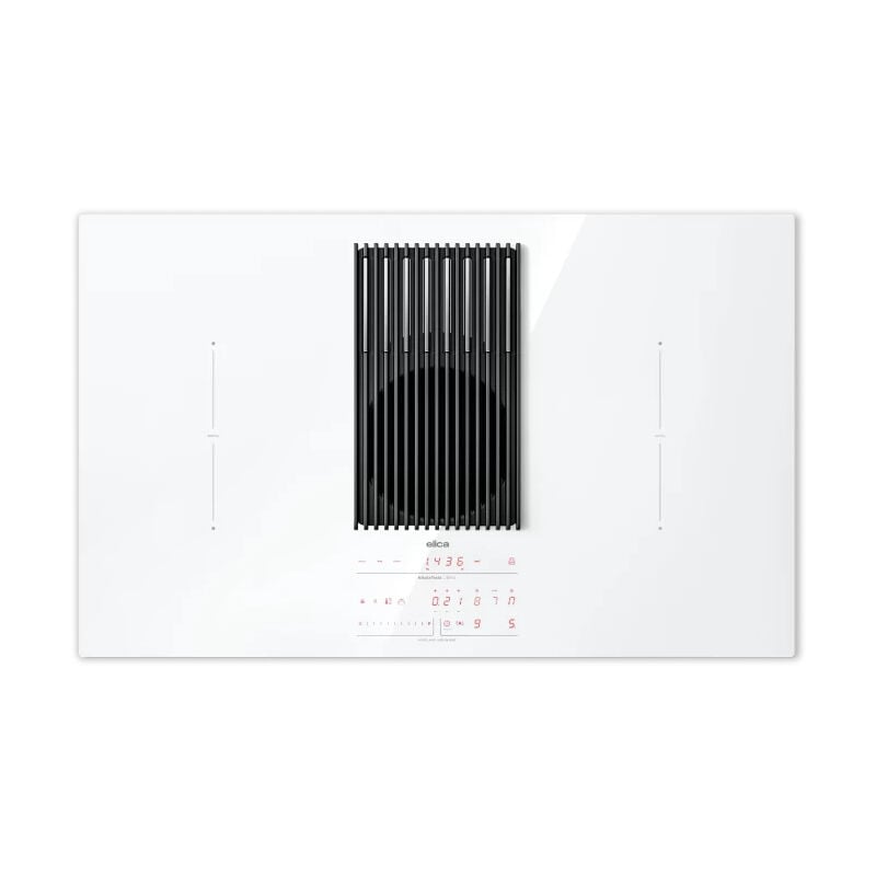 foto del prodotto elica nikolatesla libra evo wh a 83. colore del prodotto bianco, posizionamento dell apparecchio da incasso, dimensione della larghezza del piano